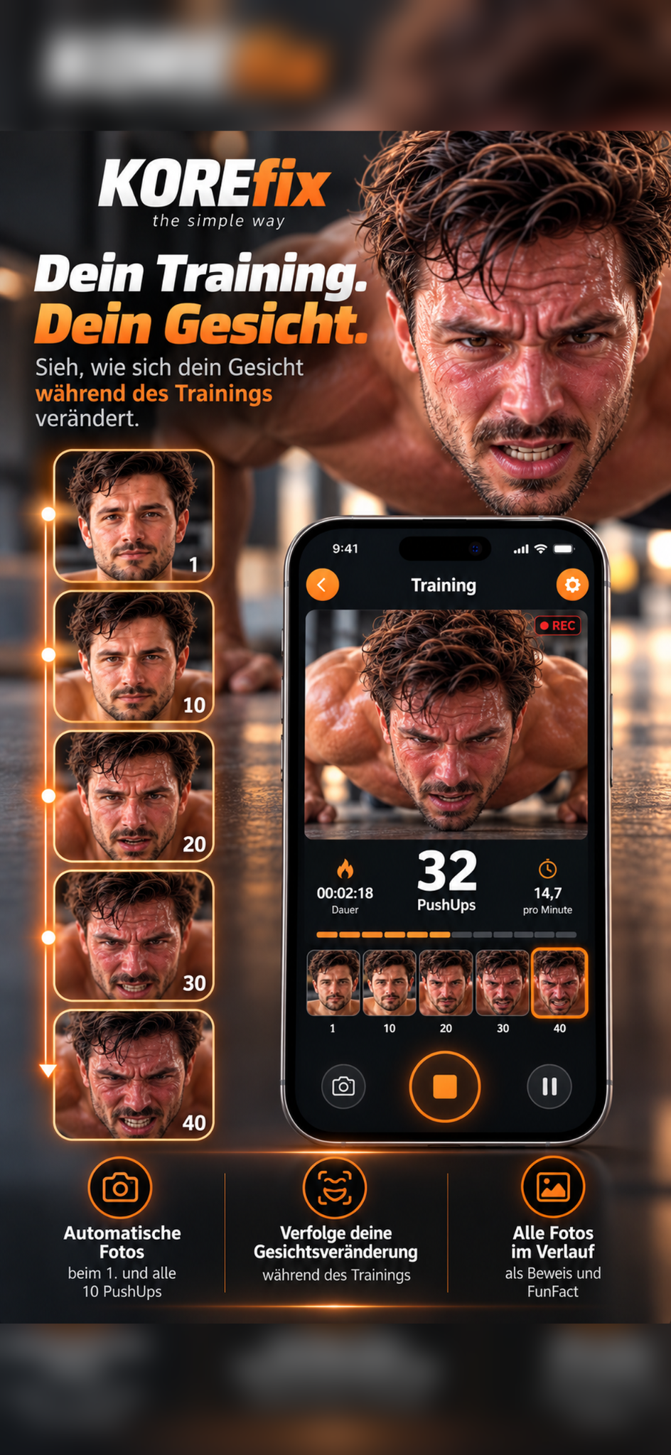 KOREfix automatische Trainingsfotos